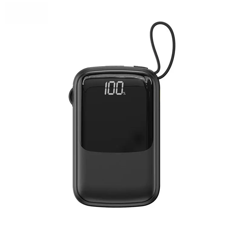 New Arrival Hot Sale Fast Charging Portable Power Banks Charger 4 In1 Built In Cables 10000mah Power Bank