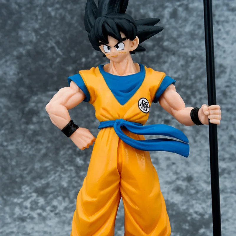 22Cm Birthday Gift Decoration Black Hair Monkey King Dragon Balls Anime Figure action figures figurine