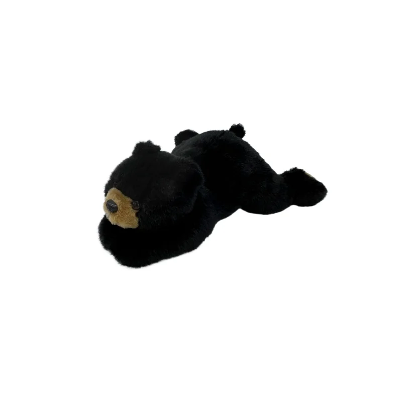 Hot Selling Custom Logo Children Fluffy Soft Toys PP Cotton Stuffed Animal Toys Black Bear