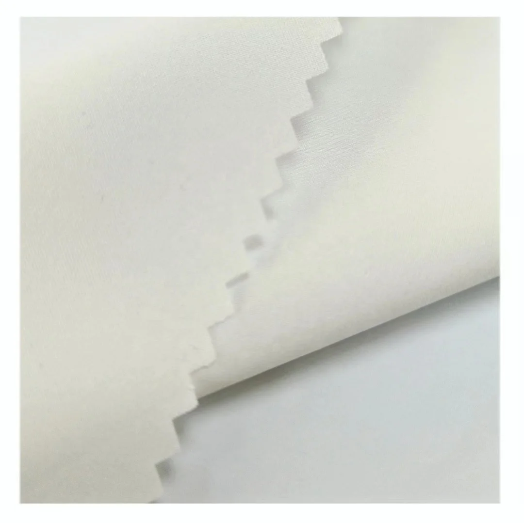 75D Polyester Pongee Lining Elastic Soft Fabric for Dresses and Suits