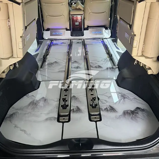 Toyota Alphard Luxury Car Floor Mats Used for Original Track Flooring and Dashboard Made of Aluminium