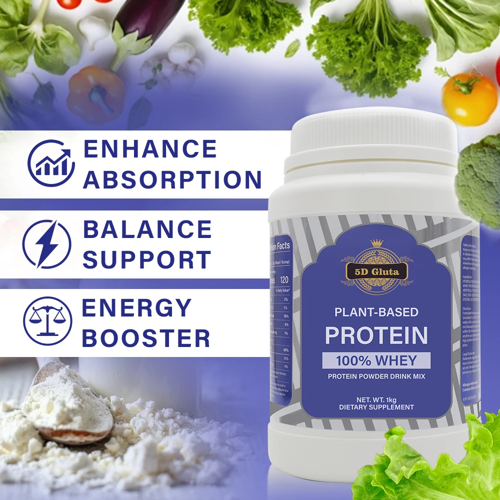 1kg Gym Protein Powder Whey Sports Nutrition Bodybuilding Powder Fitness Sport Dietary Supplement Isolate Protein Powder