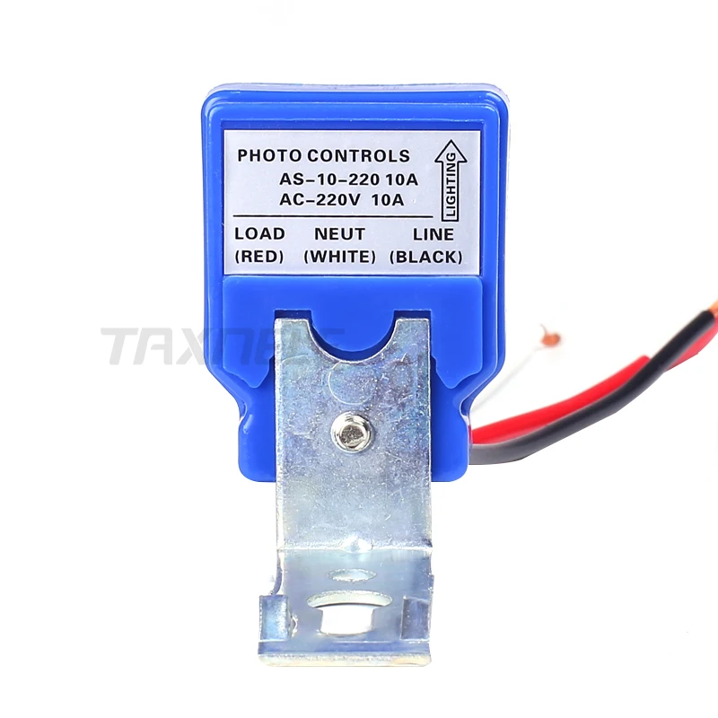Automatic On Off Photo switch Auto Photocell street Light Switch DC AC 12V 24V 220V 50-60Hz 10A Photo Control Sensor Switch