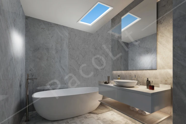 Commercial Decorate Lighting 1200*600 Indoor Roof  Panel LED Lighting Virtual Sun Light Blue Skylight