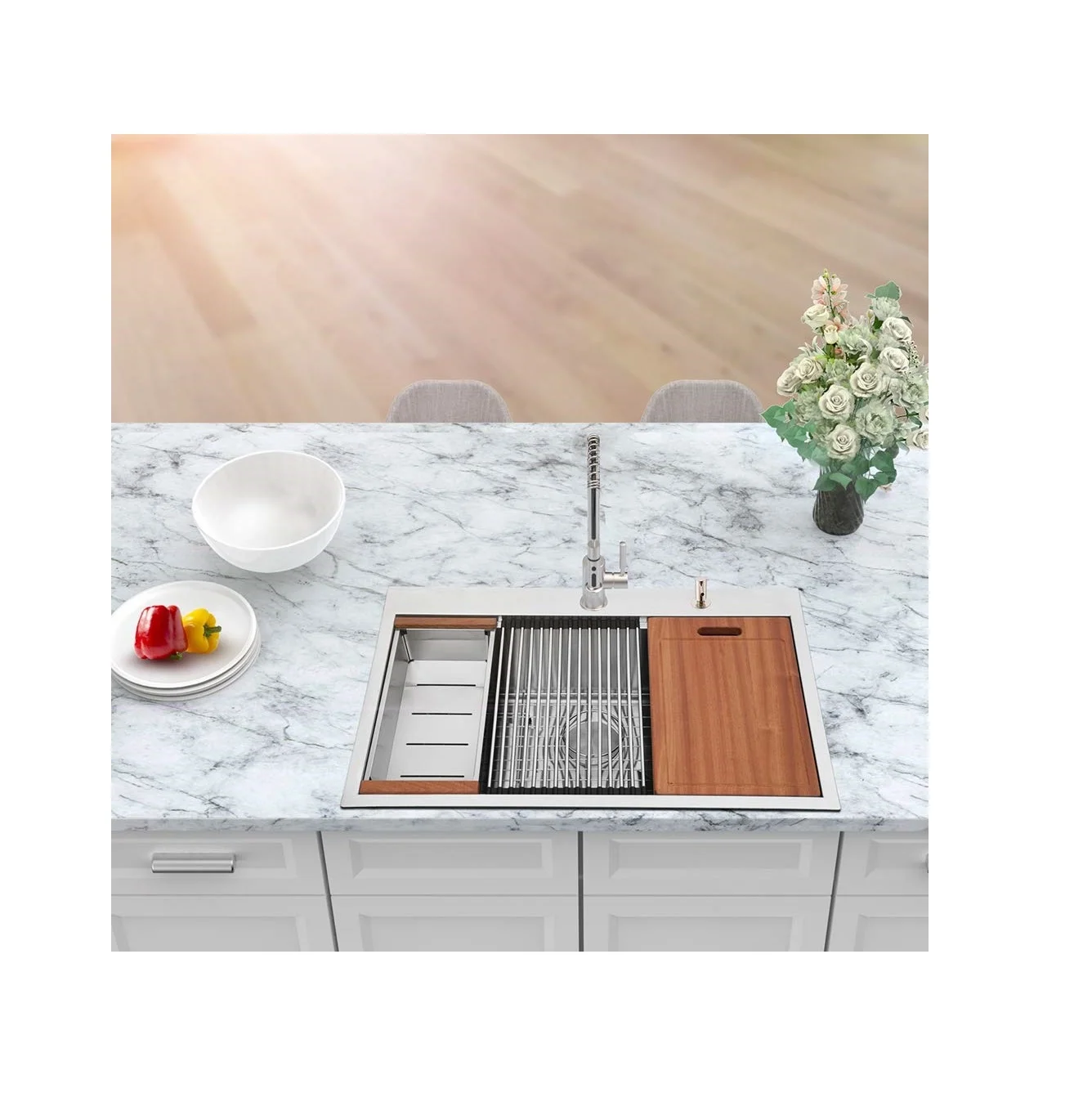  Original Factory Tarjas y Accessorios Lavaplatos SUS 304 Single Bowl Kitchen Sink Made In