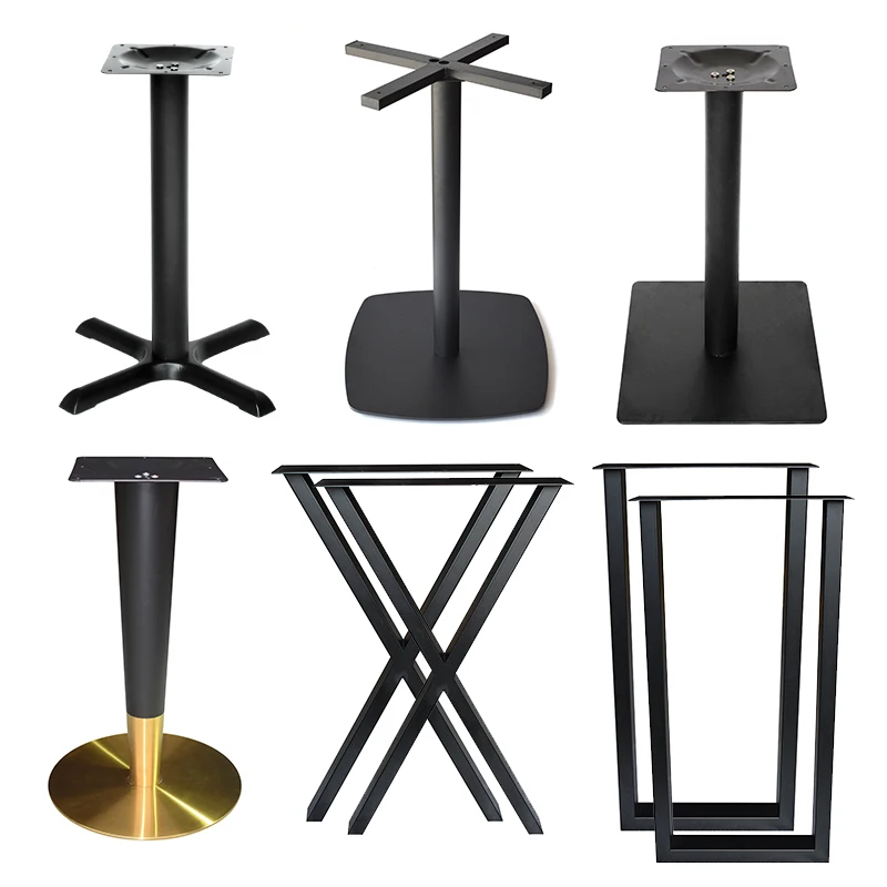 Good Quality Chrome Wrought Iron Table Legs Steel Bases Dine Table Foot Metal Leg Coffee Table Base