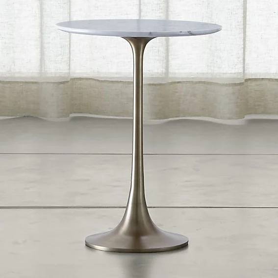 Custom cut marble coffee table