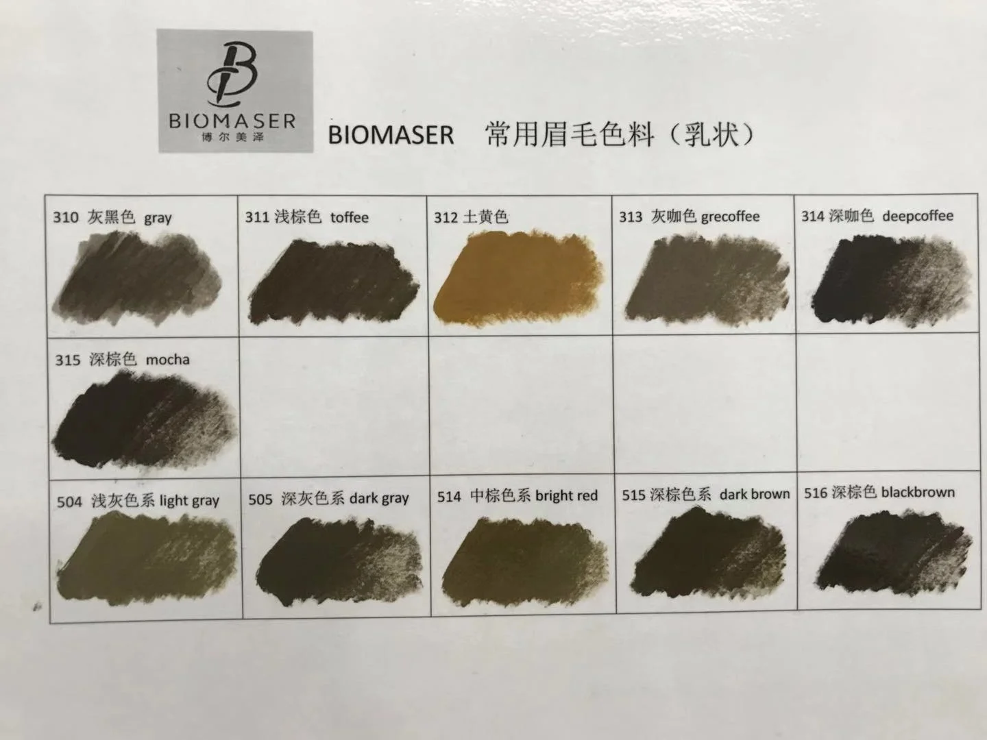 Biomaser Original Permanent Makeup Tattoo Ink Lipstick Pigment Color Pigment Set Tattoo Supplies Pigment