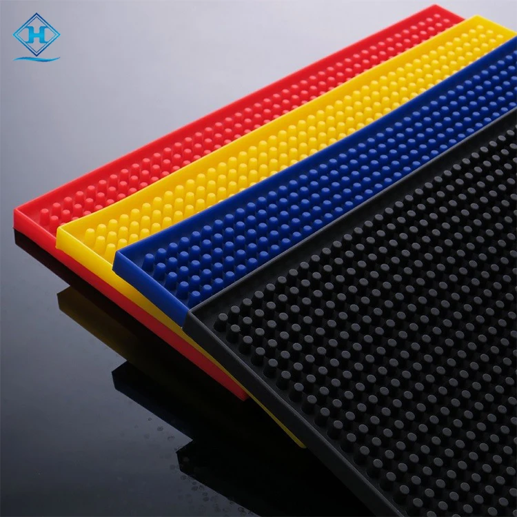 Guinness Gaelic Label Bar Mat Non Slip Black PVC Rubber Drip Tray Extra Stout