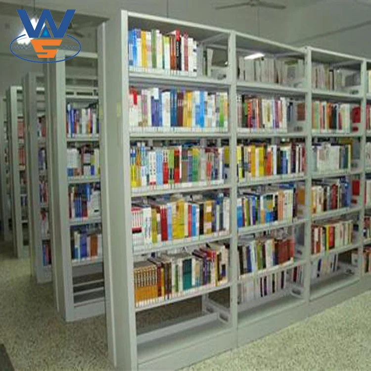 
Double Sided Metal School Library Book Shelf 