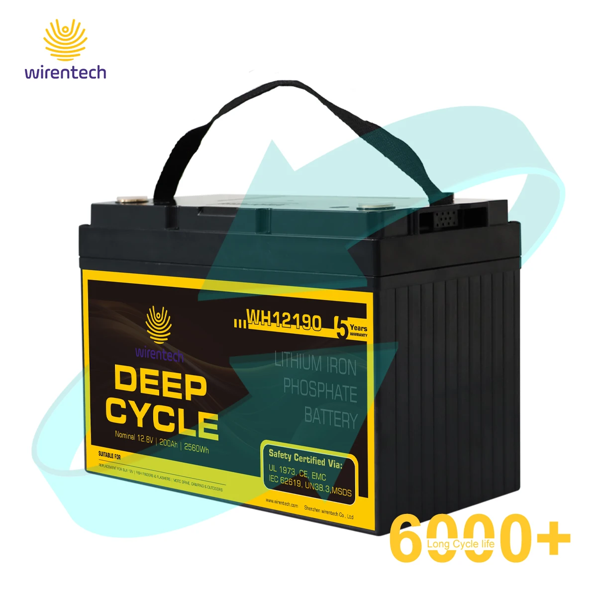 36v 60ah 150ah 200ah BMS lithium battery pack lifepo4 6000 cycle active starter trolling motor back up System Marine Yacht
