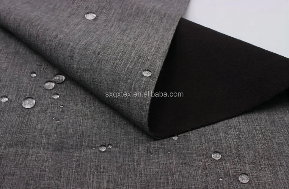 High quality softshell woven stretch fabric bonded fleece with waterproof breathable TPU membrane outdoor jacket bond fabric