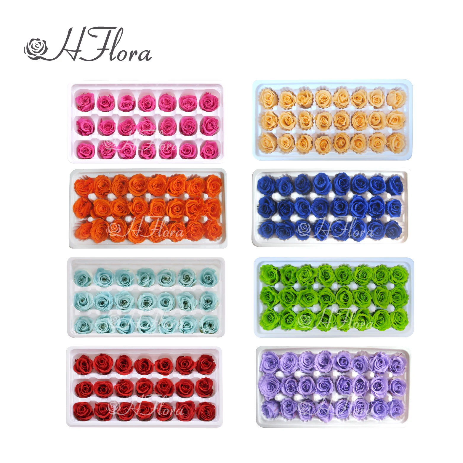 Wholesale Party Wedding Event Dress Up Bouquet Making Flower Material eternity roses A Grade 2-3cm real preserved roses head