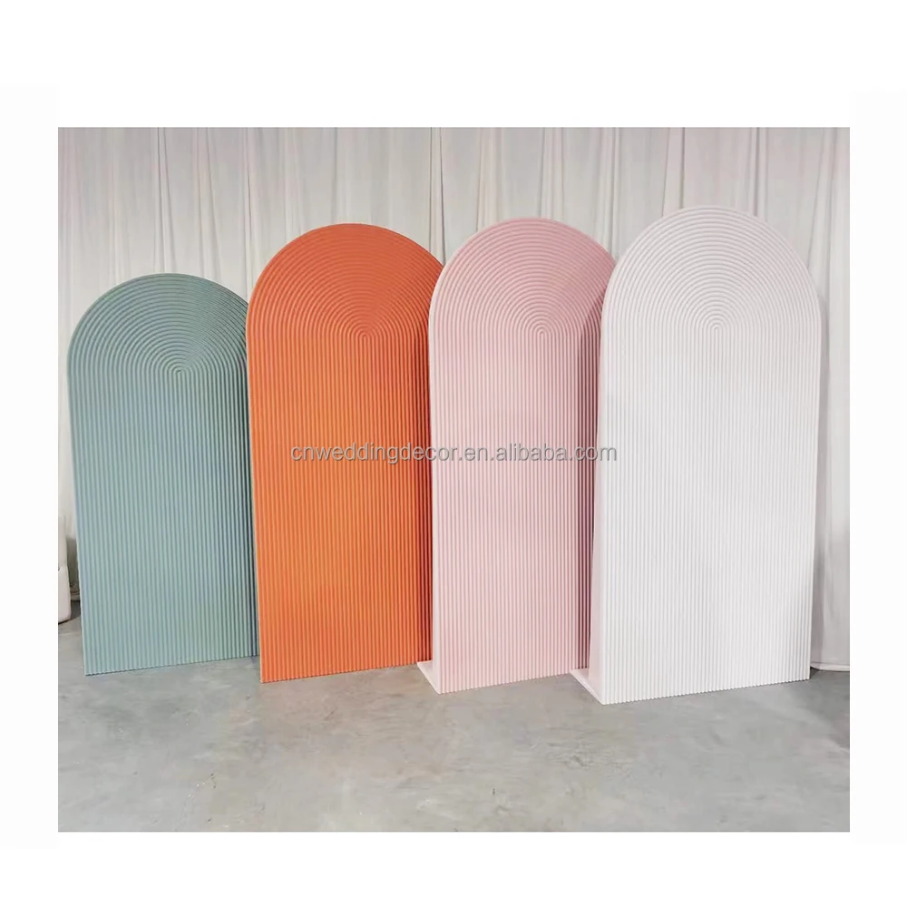 Backdrops For Wedding Events White Acrylic Wall Decoration Backdrop Arched Stand On sale