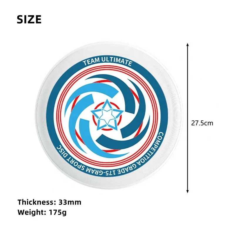 Wholesale Professional Custom Printing Adult Unisex Fitness Sports PP 175g Ultimate Golf Flying Disc For Outdoor Games