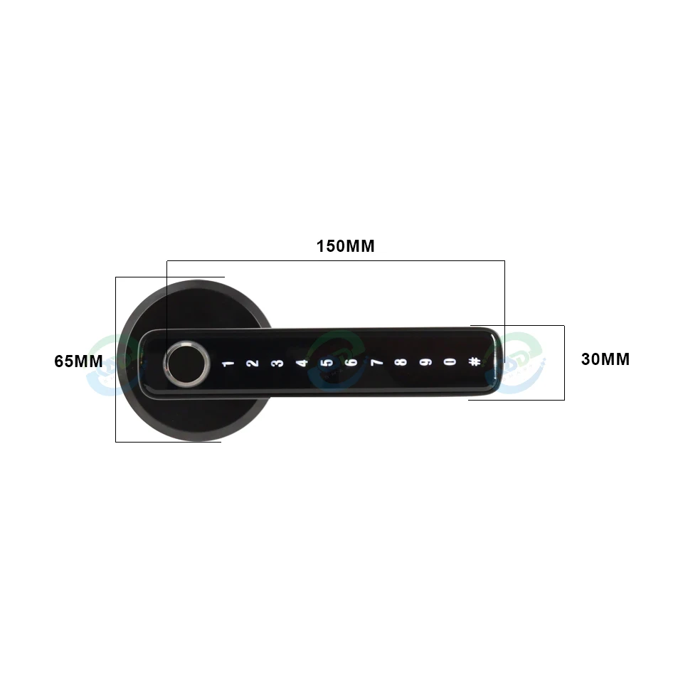 Fingerprint Recognition Handle Easy Installation Smart Lock Tuya Ttlcok App Voice Control Smart Alarm Door Lock Cerradura