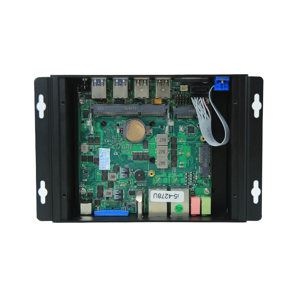 Промышленный микро встроенный компьютер Co-re I3 I5 2COM Мини ПК VGA H-D 2LAN Win 10 безвентиляторный промышленный для автономных транспортных средств
