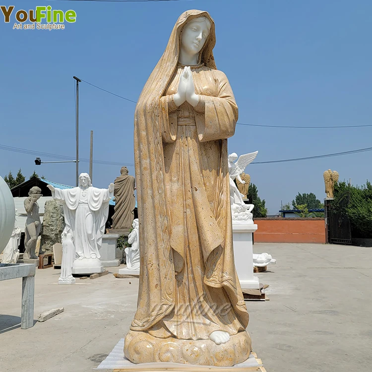 Life Size Mother Mary Statue and the Child Jesus for Sale