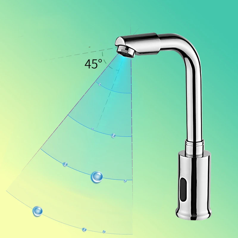 Factory Hot Sell 360 Degree Swivel Wash Tap Smart Automatic Sensor Mixer Basin and Kitchen Faucet
