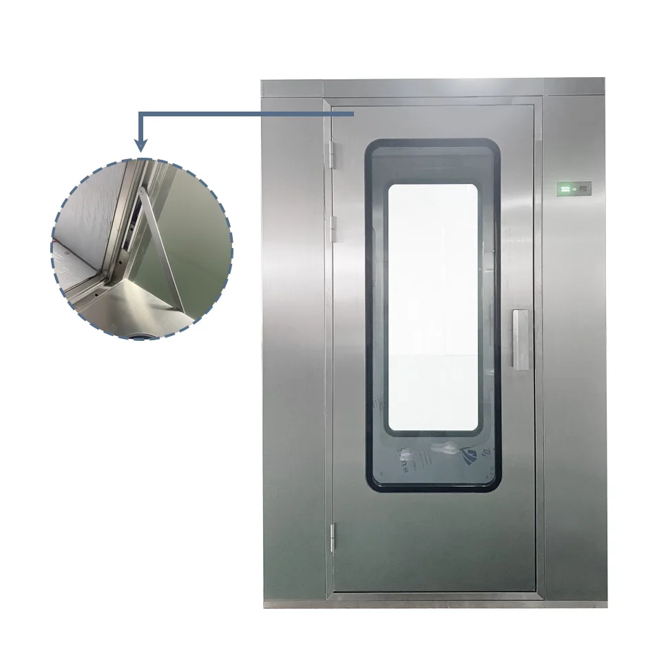 GMP Cleanroom Stainless steel air shower with electronic interlocked System