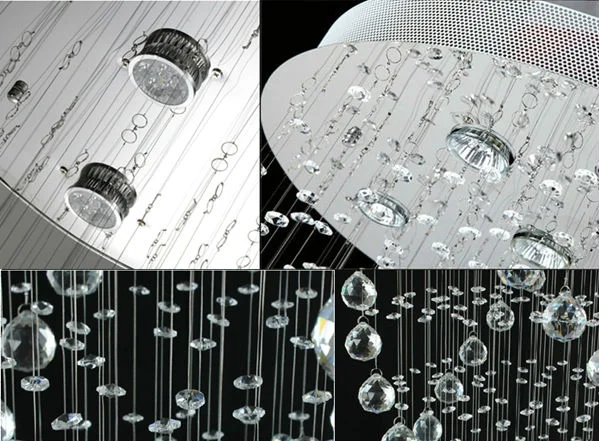 Modern crystal stainless steel lamps ceiling light pendant lamp wholesale cheaper crystal ceiling pendant lamp chrome finish