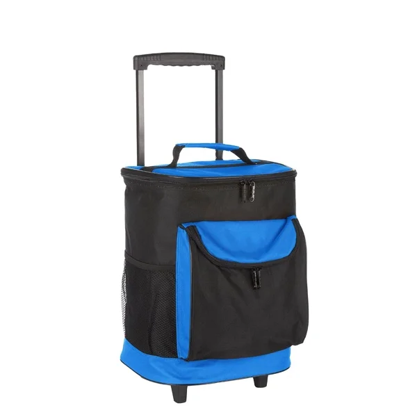 High quality custom 40 can rolling cooler, outdoor thermal soft cooler bag on wheels
