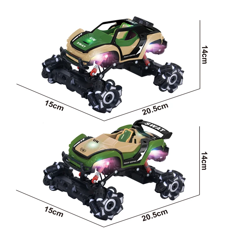 wholesale 1/16 DIY remote control assemble rc car toys with 4 light