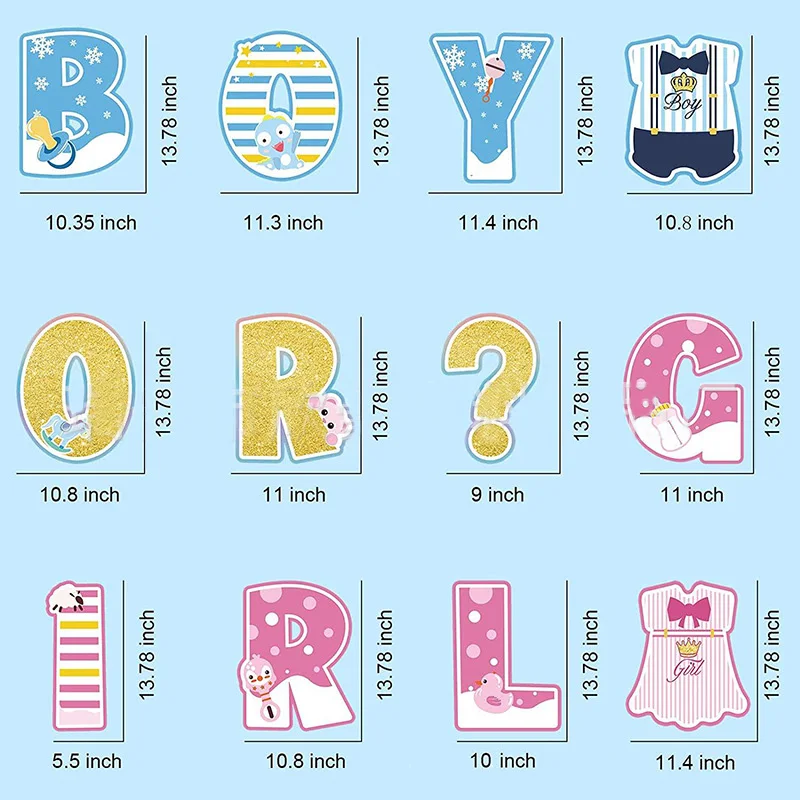 Big Size Boy Or Girl Yard Sign Letters Announcements Happy Birthday Yard Sign Display For Newborn Baby Boy And Gender Reveal