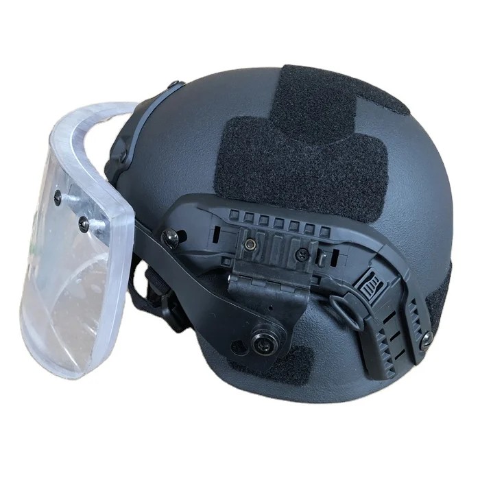 PE MICH Safety Helmet With Face Shield YF Aramid Material Training ACH Tactical Helmet