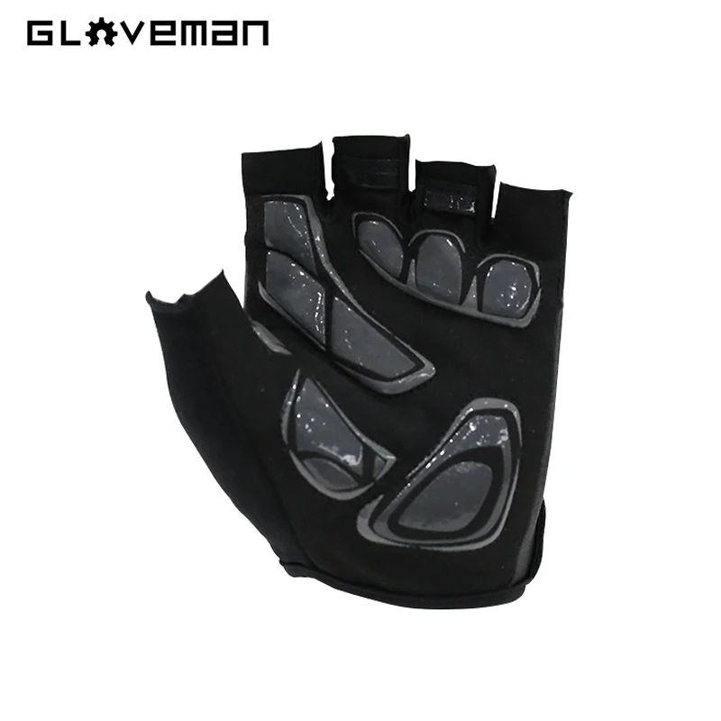 Легкие тонкие дышащие силикагелевые Нескользящие перчатки GLOVEMAN без пальцев для спорта на открытом воздухе велосипеда велосипедные езды