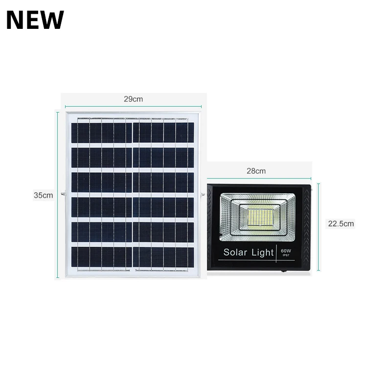 Light Solares Reflectores Luz Panel Y Sensor Led Solar Reflector Flood Lights