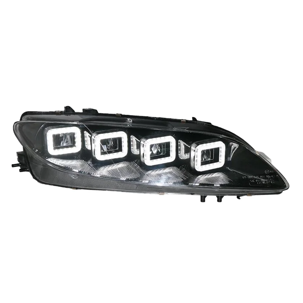 AKD Car Model For Mazda 6 Mazda6 2004-2013 LED Headlight DRL Fog Lamp Turn Signal Light Low & High Beam Projector 4 Lens