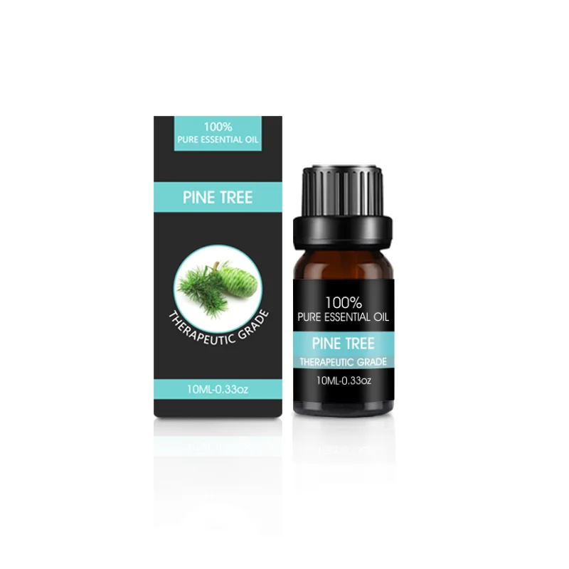 Pure Pine tree single essential oil glass bottle 10ml essential oil gift set essential oil
