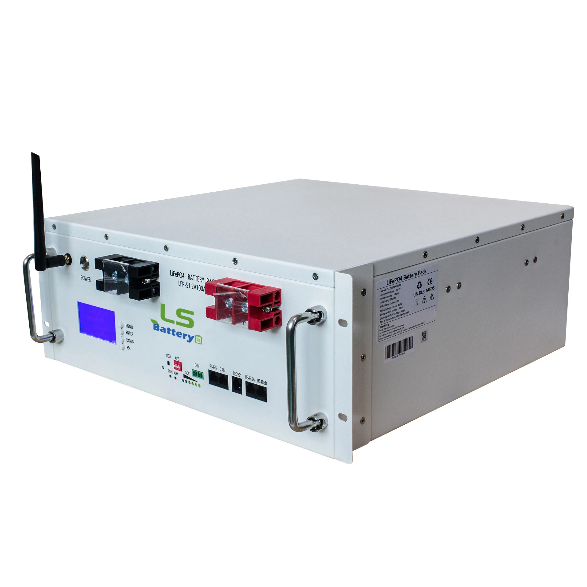 Server Rack power bank DIY Energy Storage system batteries battery cases with 48V 16S 280Ah 304Ah 48V LiFePO4 Battery packs