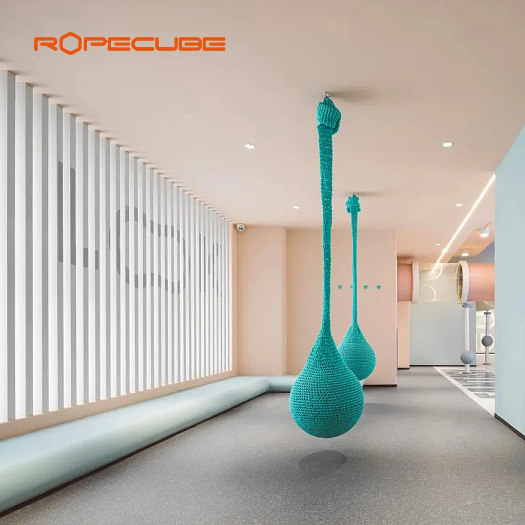 ROPECUBE  Children Ball Swing Chair Preschool Soft Equipment Kids Climbing Indoor Playground Amusement Park Product