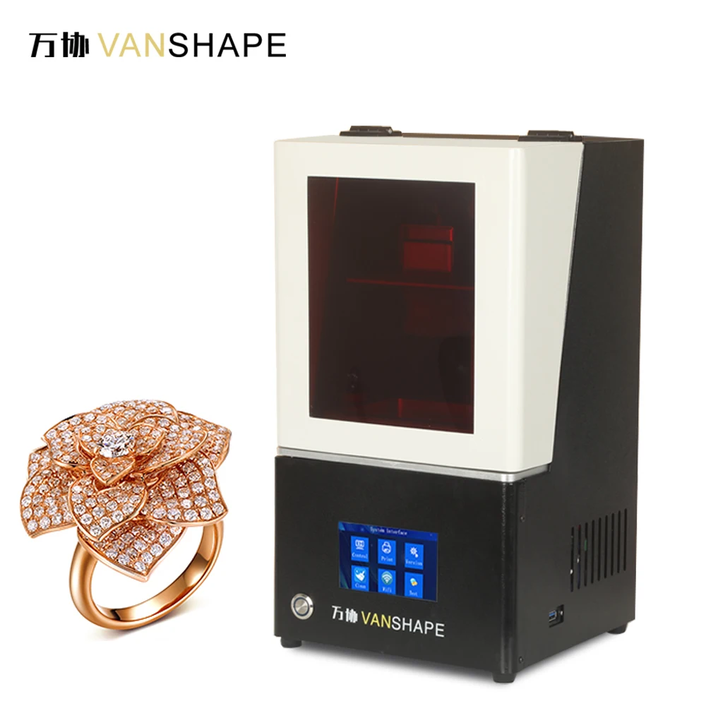 Vanshape 6.08 Inch 2K UV 405nm Photosensitive Resin LCD 3D Printer High Resolution Jewelry 3D Printer