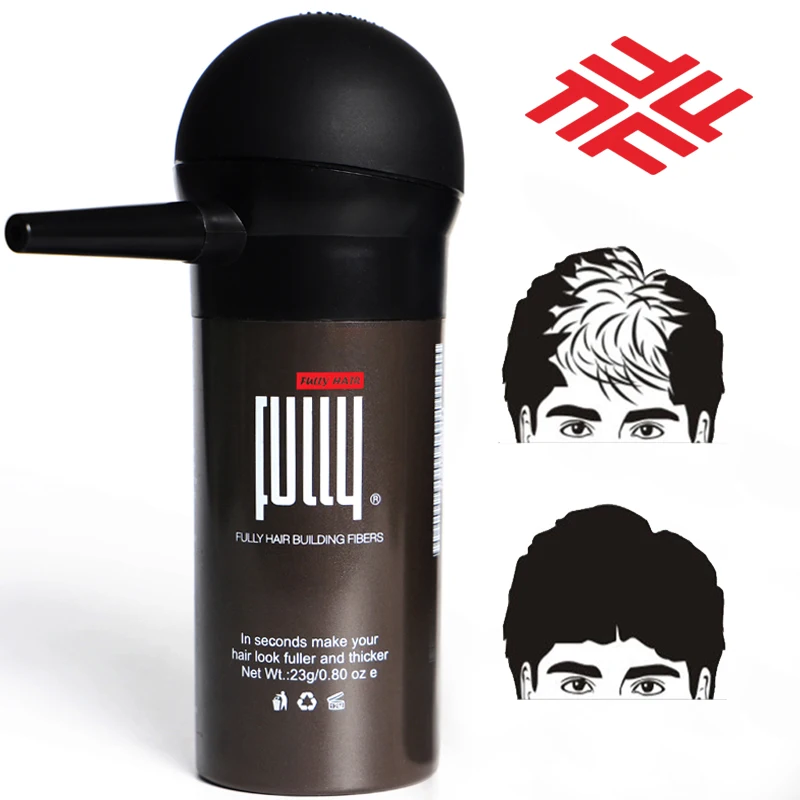 Premium Quality Black Thick Natural Hair Filling Fibers Holding Spray Hair Fibers Powder