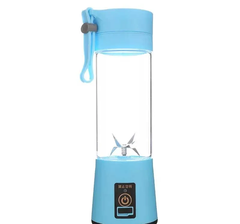 Custom Logo Mini Portable Blender 6 Blades Juicer Mixer USB Rechargeable Household Fruit Cooking Juice Machine Dispenser
