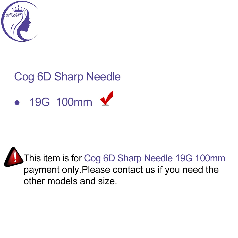 Free shipping cog 6d 19g 100mm sharp needle PCL thread to facial rejuvenation