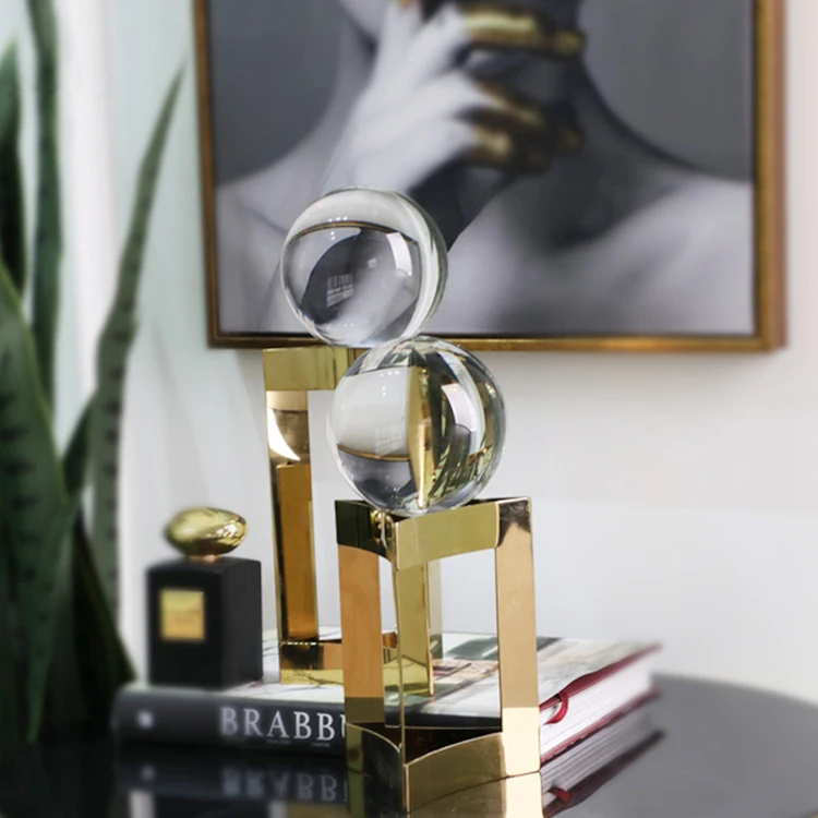 Desktop Home Decor Modern Luxury Design Bling shiny decorative crystal decor for crafts