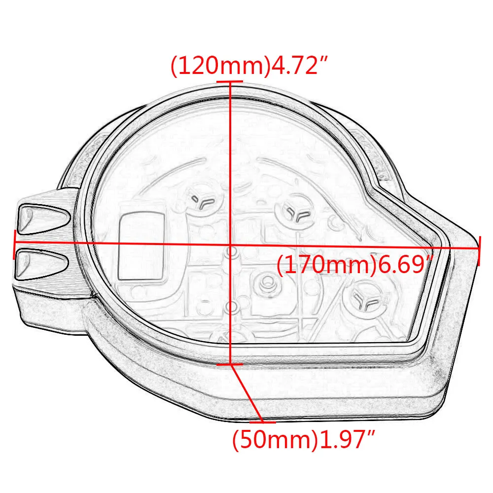 Тахометр, спидометр, Крышка корпуса для Honda CBR 1000 RR 2008-2011 09 2010 инструменты метр