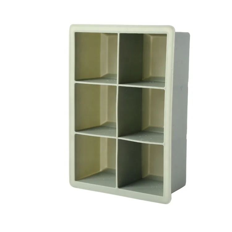 Bar Tool  6 Cubes Silicone Ice Cube Tray Ice Cube Mould Ice Maker