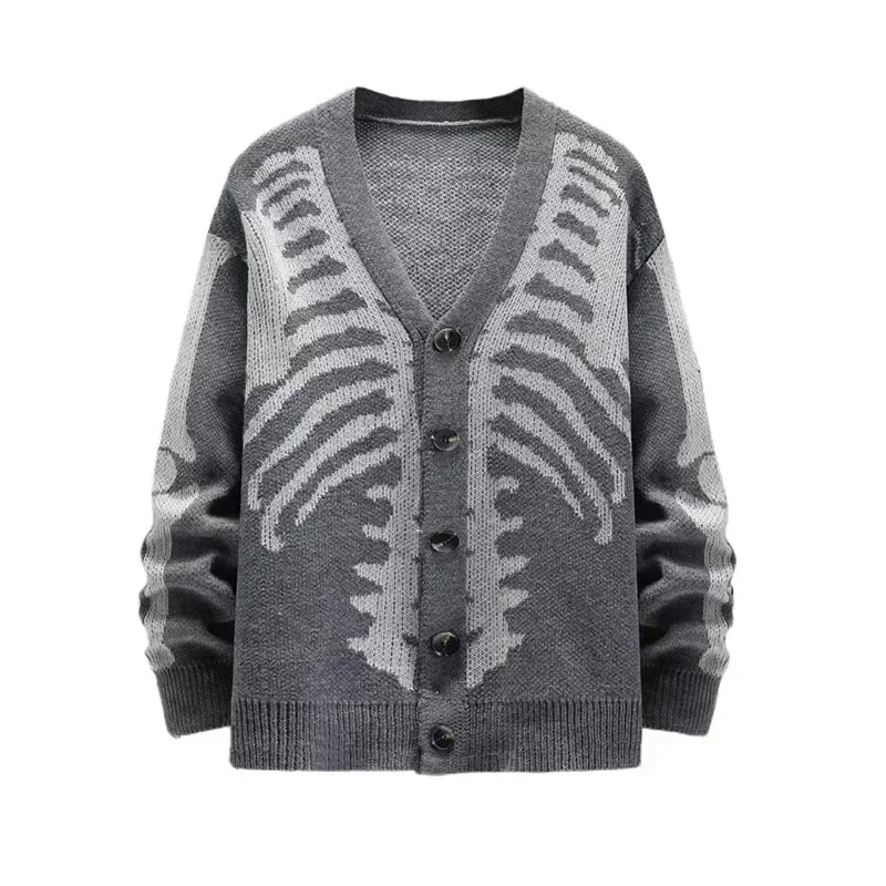 Women Knitted Sweaters Cardigan 2024 Autumn Winter V-neck Button Coats Casual Long Sleeve Outerwear Lady Vintage Knitwear