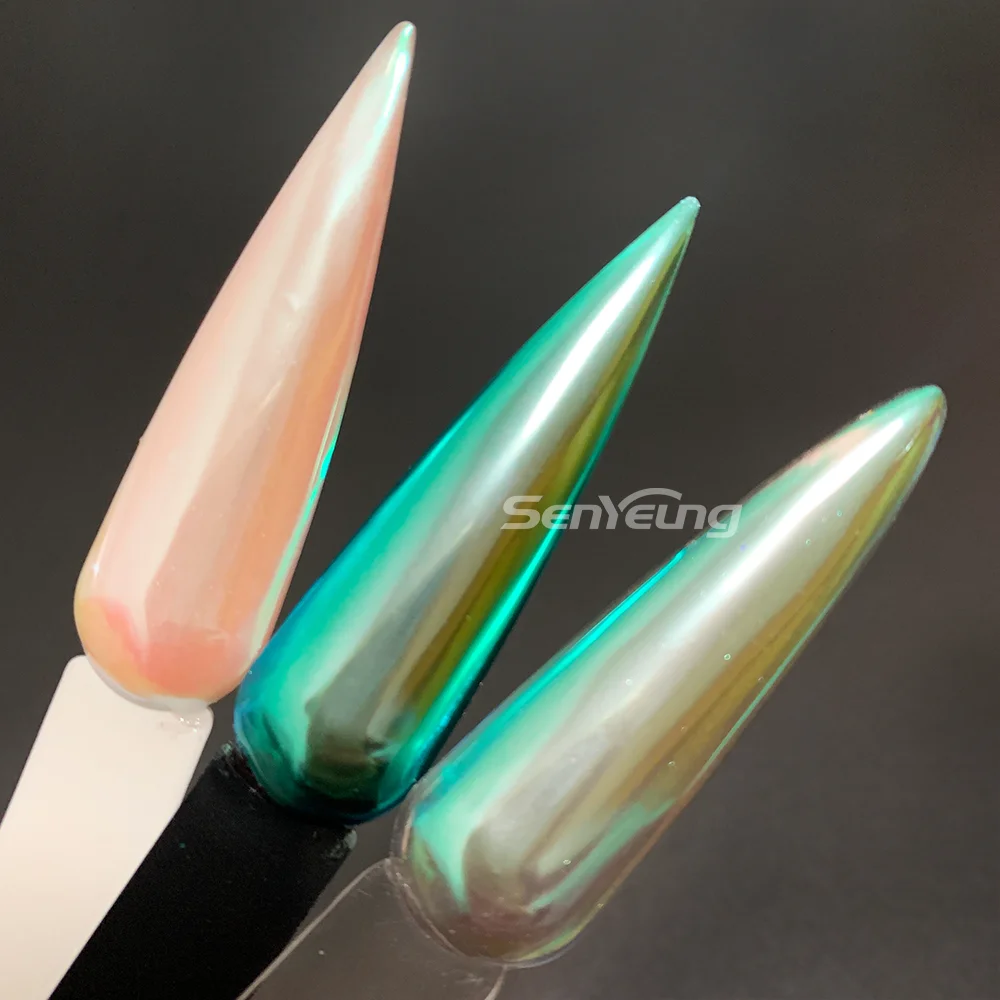Super Fine Chameleon Transparent Color Shift Loose Powder for Lacquer Nail Polish