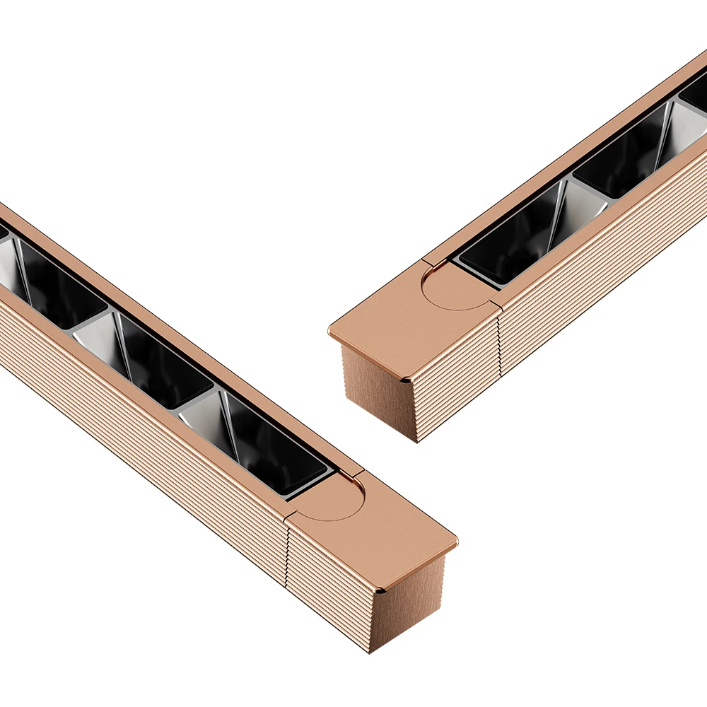 Full spectrum grille anti-glare Cabinet light Embedded  with wardrobe shelf Light sensor Light