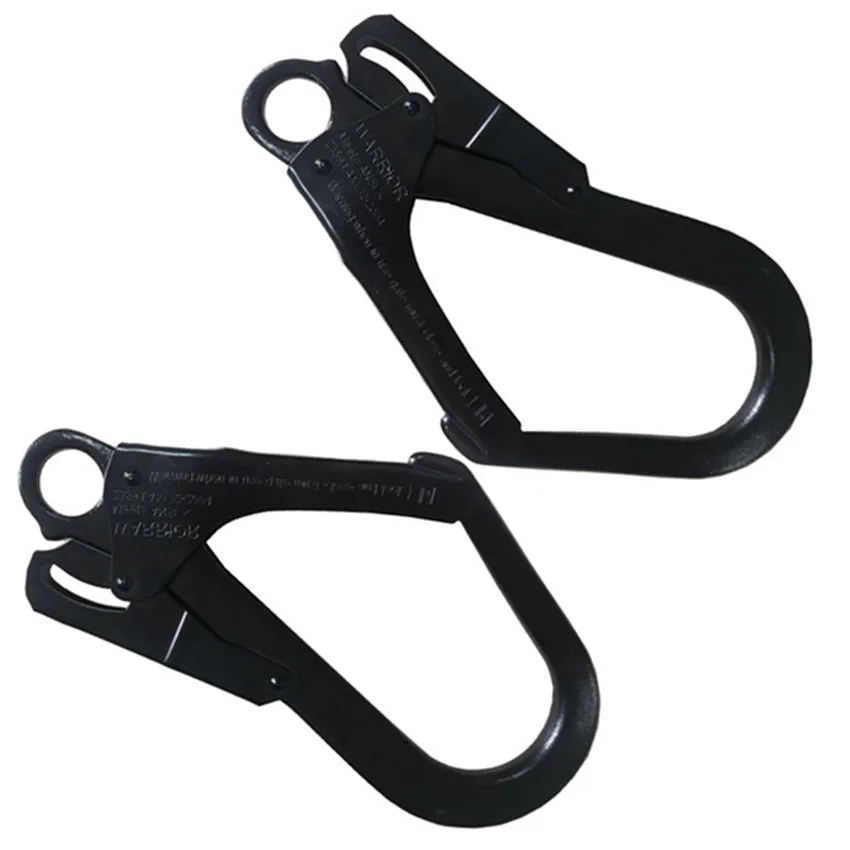 snap hook heavy duty 25KN camping outdoor climbing hook safety belt Forged steel hook fall escape forged huk clip