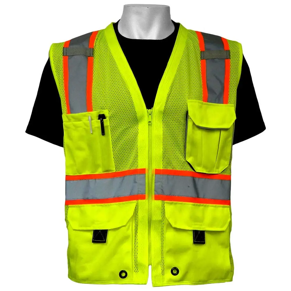 Polyurethane FrogWear ANSI 107 Lined Winter Parka Jacket with 3M Scotchlite Reflective and Polar Fleece Lining