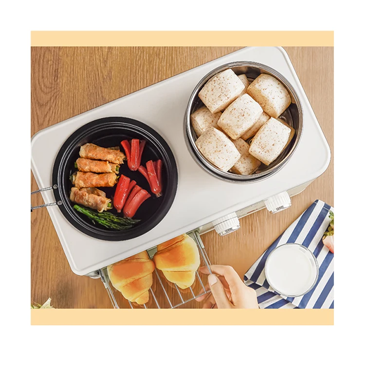 Kitchen Appliance Cooking Pot Mini Oven All In One Bread Toaster Home Machine Electric Breakfast Maker