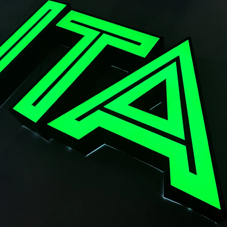 Outdoor business 3d logo sign led light letter custom led signboard 3d light sign letter board 3d channel led sign for business