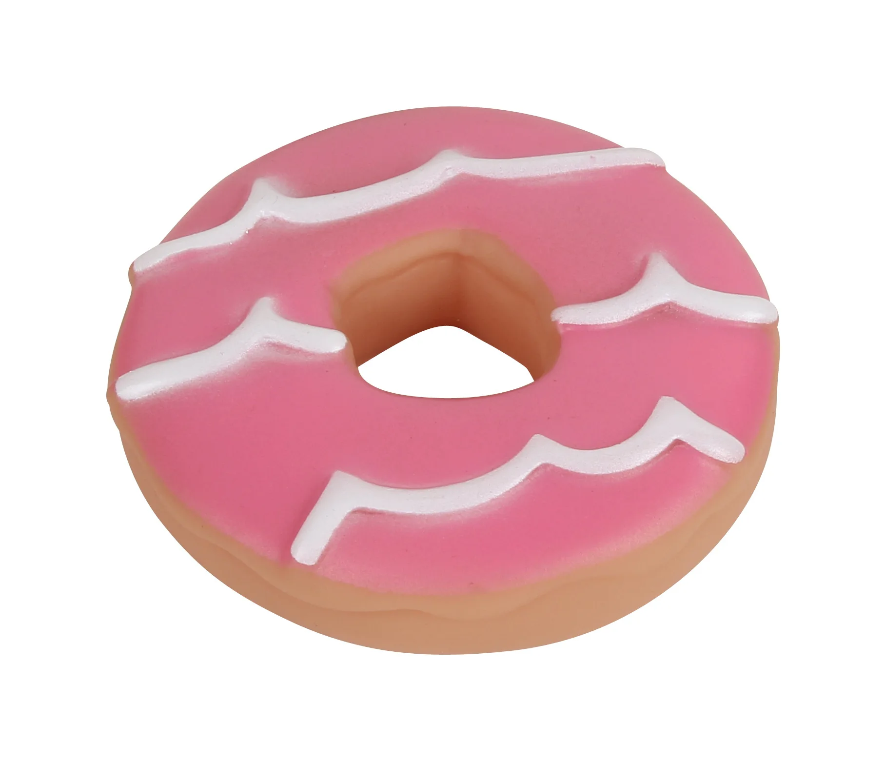 Hot Selling Wholesale Price Latex PVC Durable Biscuit Oreo Doughnut Shape Chew Toy Interactive Squeak Toy Indoor Training Tools